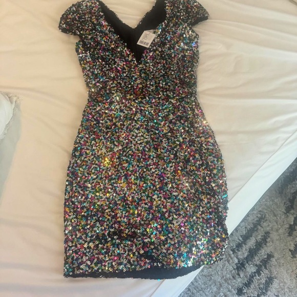 Mini sequin dress - Picture 5 of 5